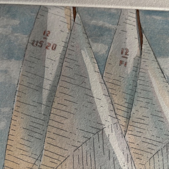 12 meters signed/numbering etching W. Westenhaver - Picture 2 of 4